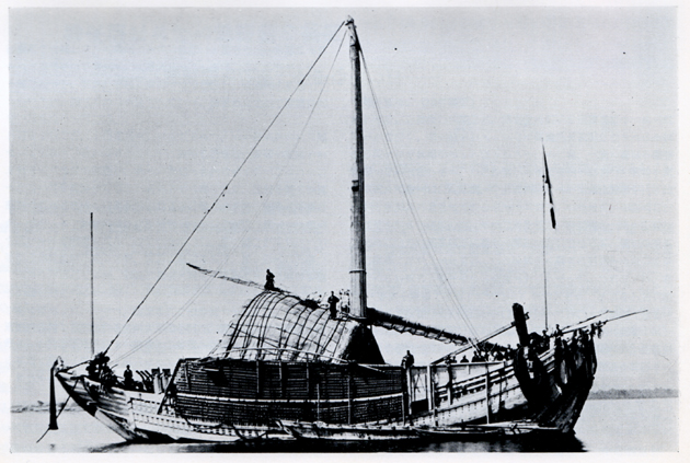 北前船船主右近家の八幡丸(福井県河野、磯前神社蔵)