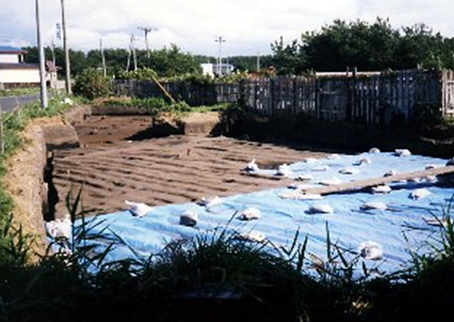発掘現場の写真